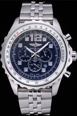Breitling Professional Chronospace Black Dial Stainless Steel Bracelet 622505 Replica Designer Watches