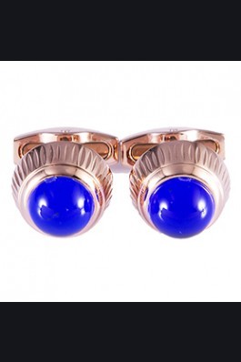 Cartier Replica Blue Kyanite Cabachon Rose-Gold Plated Cufflinks For The Perfect Gentleman