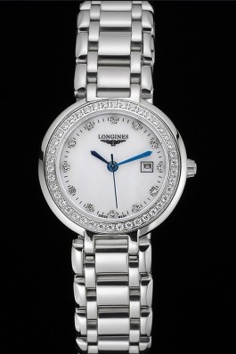 Longines PrimaLuna Stainless Steel Diamonds Case 622588 Longines Replica Watch