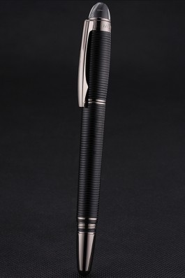 MontBlanc Starwalker Horizontally Grooved Black Ballpoint Pen With Cap 622810 Replica Pen