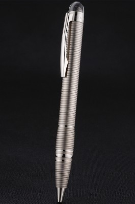 MontBlanc Starwalker Horizontally Grooved Silver Ballpoint Pen 622814 Replica Pen