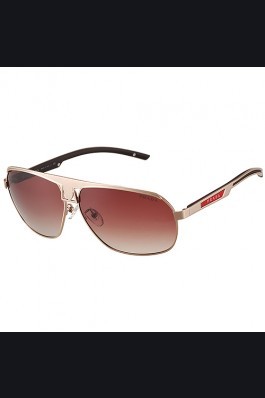 Replica Prada Sporty Embellished Gold Frame Linea Rossa Logo Sunglasses 308302
