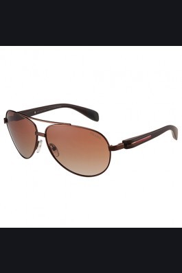 Replica Prada Sporty Linea Rossa Brown Frame Brown Lenses Sunglasses 308155