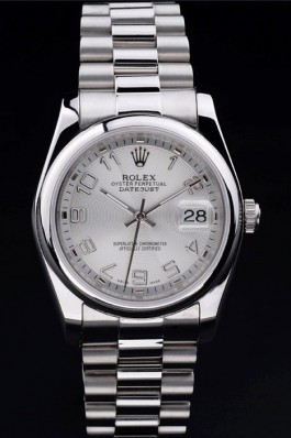 Silver Top Quality Rolex Datejust Luxury Watch 5248 Replica Rolex Datejust