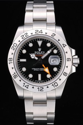 Rolex Explorer Stainless Steel Bezel Black Dial Watch Replica Rolex