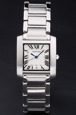 Cartier Tank Francaise 29mm White Dial Stainless Steel Case And Bracelet Cartier Replica
