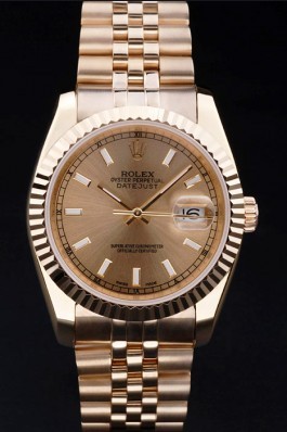 Gold Stainless Steel Band Top Quality Rolex Datejust Luxury Watch 5249 Replica Rolex Datejust