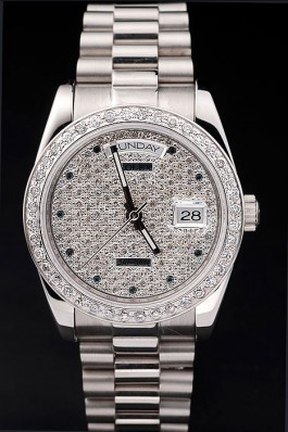 Swiss Mechanism Top Quality Rolex Silver Luxury Watch 5362 Rolex Replica Aaa