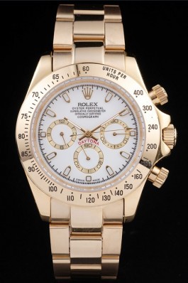 Gold Stainless Steel Band Top Quality Rolex Gold Luxury Watch 23 5142 Rolex Daytona Replica
