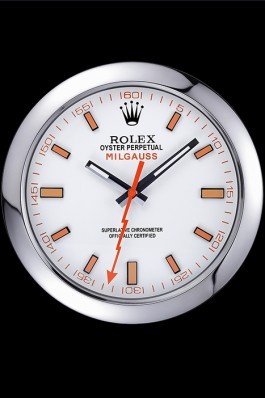 Rolex Milgauss Wall Clock Silver 621910 Luxury Watch Replica